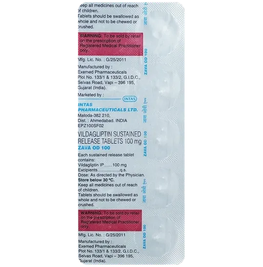 zava od 100mg tablet 10's
